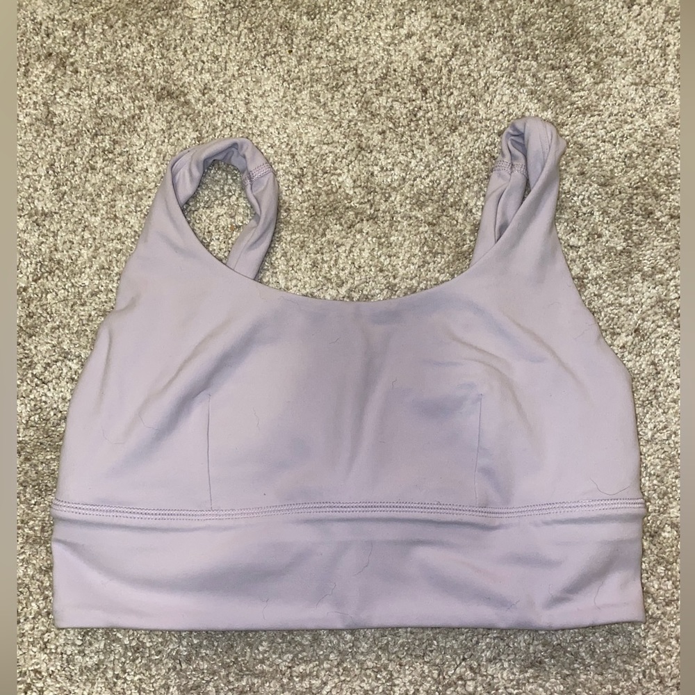 Lululemon lilac colored bra size 6